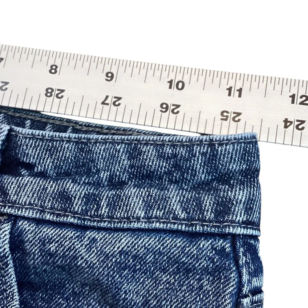 Justice Girls High Rise‎ Denim Icon Raw Hem Distressed Skort Size 12